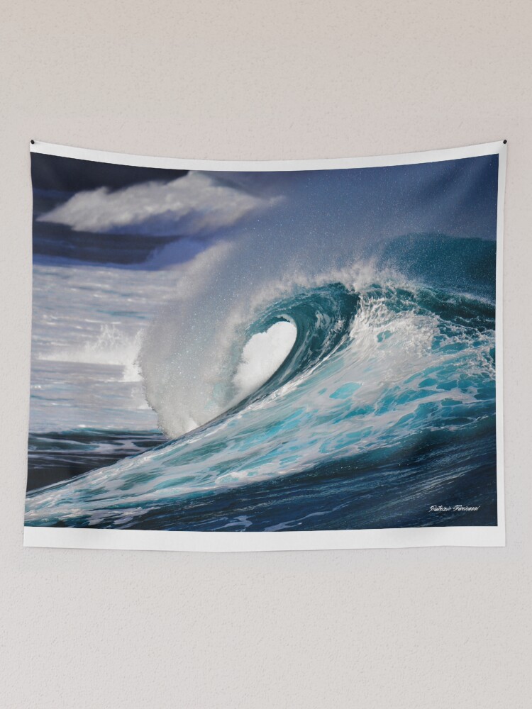 Thumbnail 2 of 3, Tapestry, Wave designed and sold by ClickPF71.