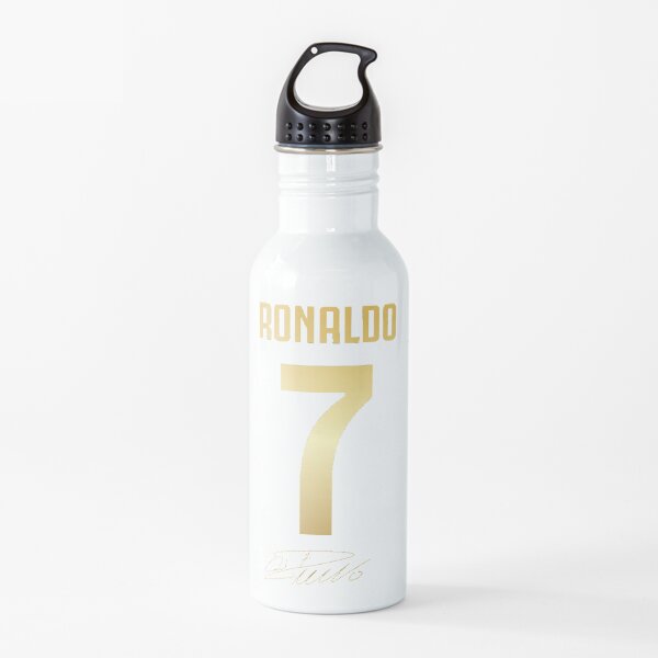 CR7 Cristiano Ronaldo Negro y dorado de lujo Botella de agua
