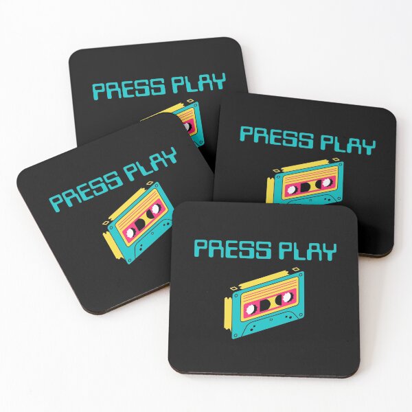 Item preview, Press play cassette designed and sold by stuff-n-stuff.