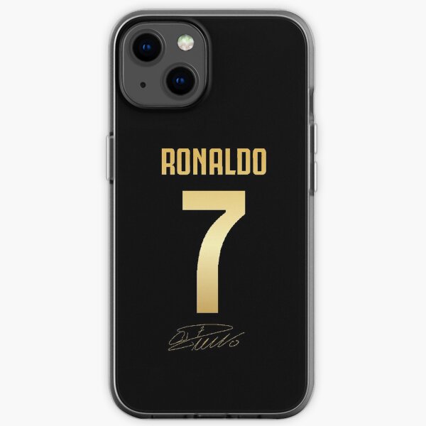 CR7 Cristiano Ronaldo Black And Gold Luxury iPhone Soft Case