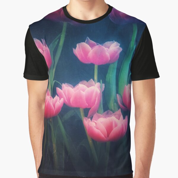 Pink Tulips Graphic T-Shirt