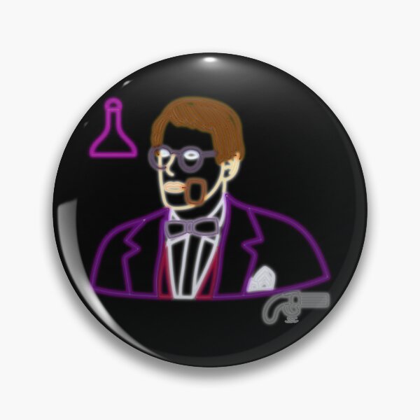 Item preview, Professor Plum - Neon Portrait designed and sold by SpectreSparkC.