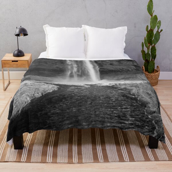 Item preview, Seljalandsfoss Waterfall Iceland in Black and White designed and sold by Catherine Reading.
