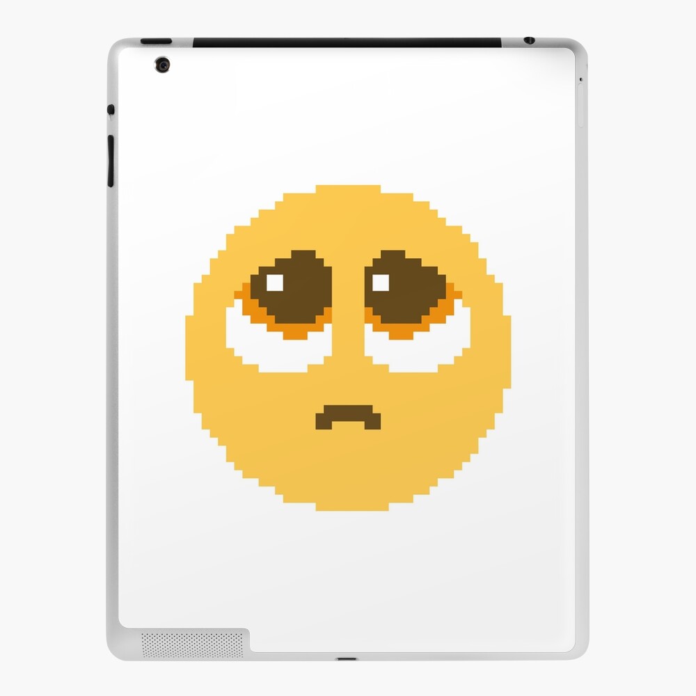 Pleading Face Pixel Discord iPad Case & Skin for Sale by RainDoe