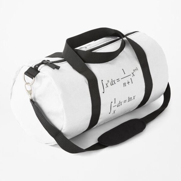 #Integrals, #math, #calculus, #mathematics, Integral, natural, logarithm, naturalLogarithm, exponent Physics Duffle Bag