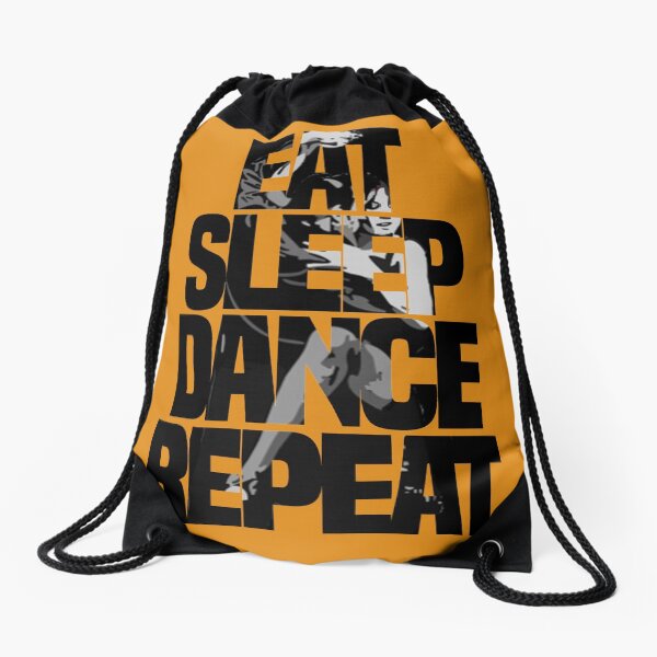 Dance - Eat sleep dance repeat Drawstring Bag