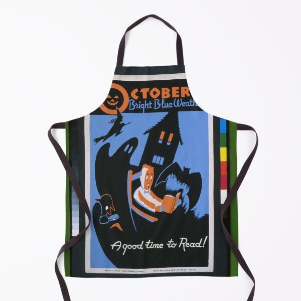Item preview, October Vintage Reading Poster designed and sold by rhodeyart.