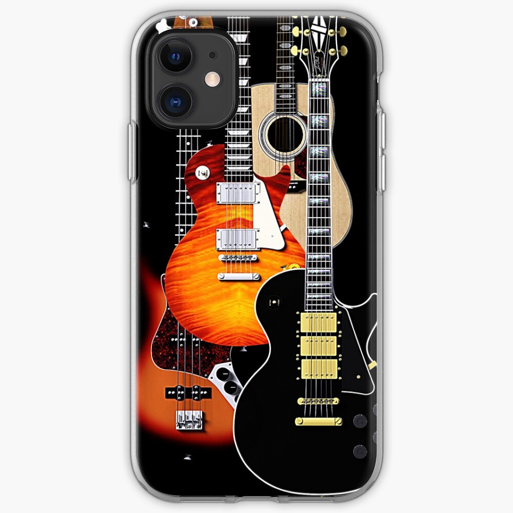 "Four guitars phone cases" iPhone Case & Cover by SC001 Redbubble