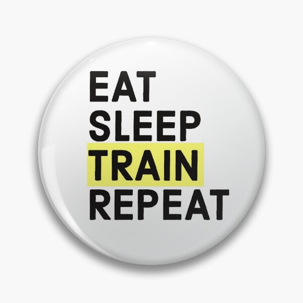 Item preview, TRAIN DRIVER - TRAINS - LOVE TRAIN - EAT SLEEP TRAIN REPEAT designed and sold by Tropical Blood.
