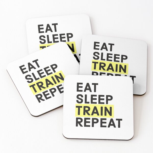 Item preview, TRAIN DRIVER - TRAINS - LOVE TRAIN - EAT SLEEP TRAIN REPEAT designed and sold by Tropical Blood.