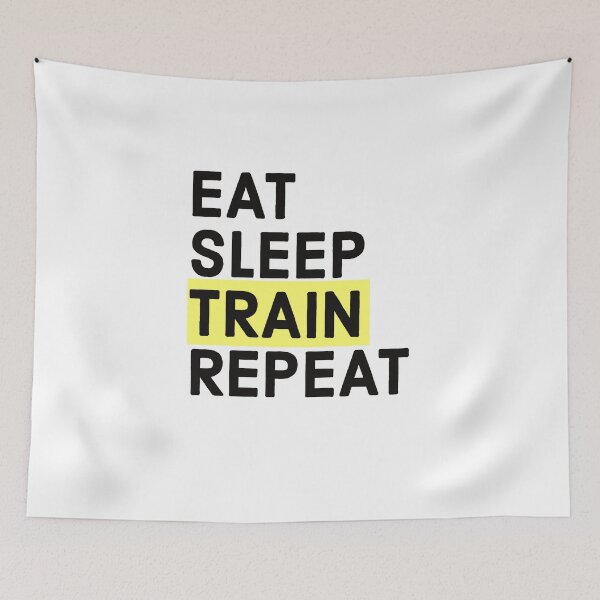 Item preview, TRAIN DRIVER - TRAINS - LOVE TRAIN - EAT SLEEP TRAIN REPEAT designed and sold by Tropical Blood.