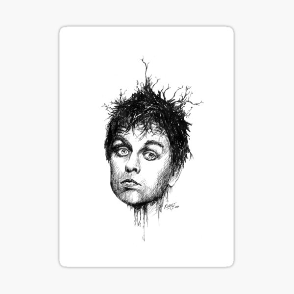 Billie Joe re-imagined Sticker
