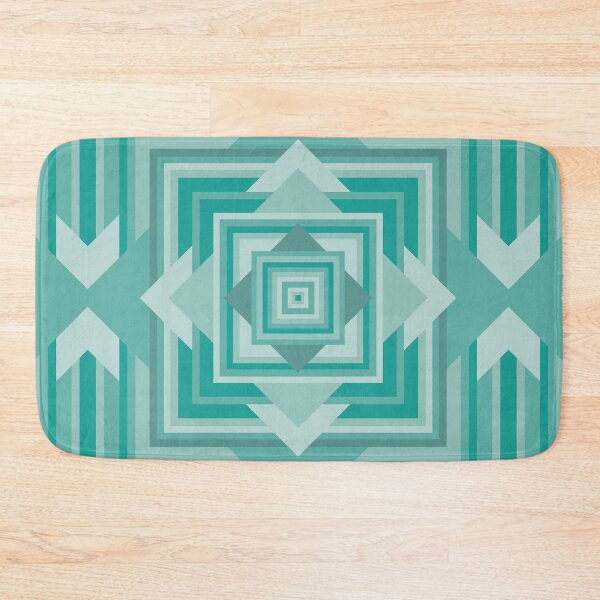 Item preview, Ethnic Geometric Turquoise Pattern designed and sold by L'Atelier de Milu.
