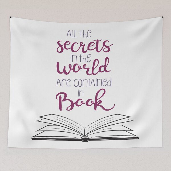 Item preview, All The Secrets In The World Are Contained In Book designed and sold by GoodVibesWX9.
