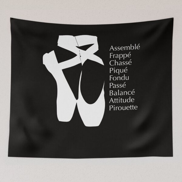 Item preview, Ballet Terms Ballerina Dance on Pointe Shoes and Tutu Outfit designed and sold by RonaldDaughtry.
