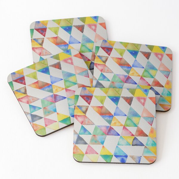 Item preview, Brightly Coloured Geometric Triangle Pattern designed and sold by KeLu.