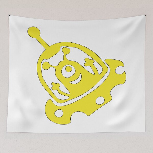 Item preview, yellow fanny cute happy alien designed and sold by FourWellBeing.