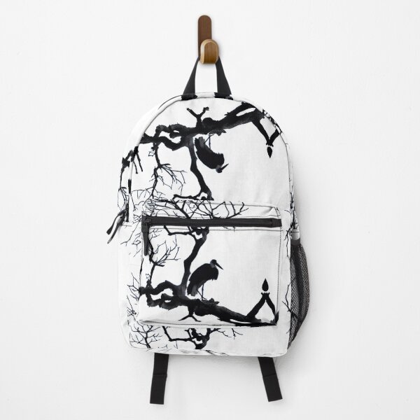 Item preview, High Post Stork Tree Silhouette Black White designed and sold by SpiritGifts.
