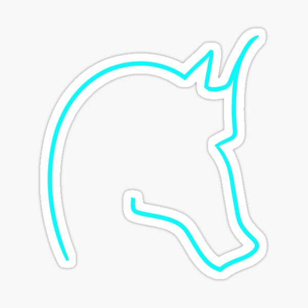 Item preview, Aqua Horsehead designed and sold by VazMasDesign.