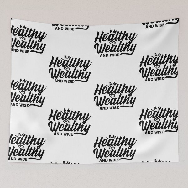 Item preview, I Am Healthy Wealthy And Wise designed and sold by GravitiTees.