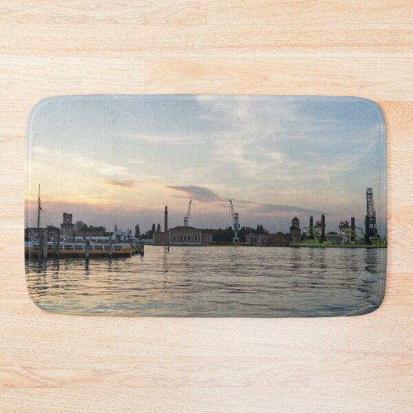 Item preview, Lagoon Sailing in Venice Italy - Industrial Part with the Fantabulous MOSE Flood Protection designed and sold by Georgia Mizuleva.
