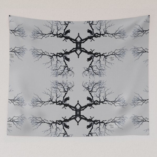 Item preview, High Post Stork Tree Silhouette Gray designed and sold by SpiritGifts.