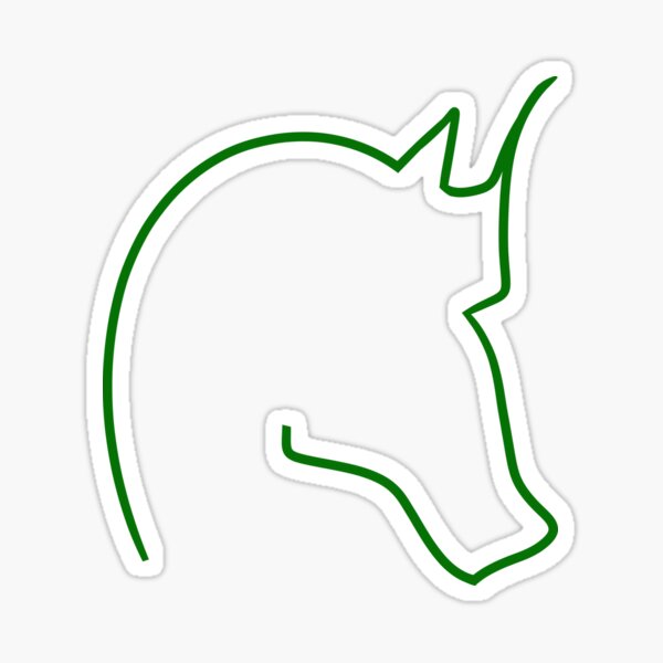 Item preview, Green Horsehead designed and sold by VazMasDesign.