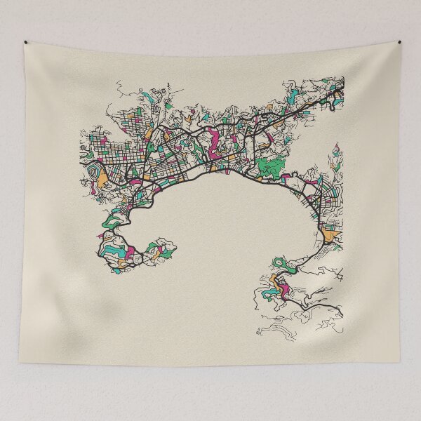 Item preview, Acapulco, Mexico Street Map designed and sold by A Deniz Akerman.