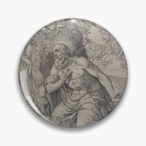 Item preview, Saint Jerome In The Wilderness, With A Lion At Left designed and sold by Gorls.