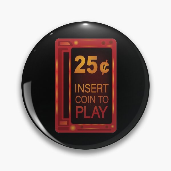 Item preview, Insert coin arcade retro classic games designed and sold by portokalis.