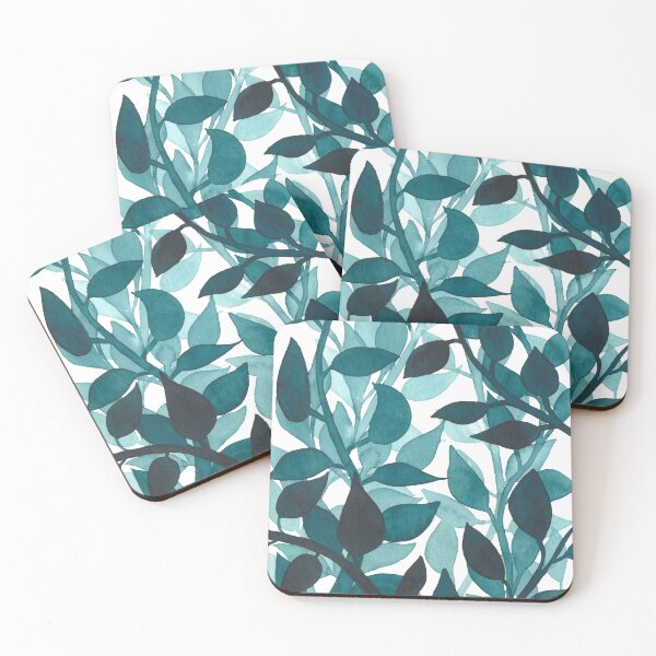Item preview, Jungle of Tendril Plants in Prussian Blue designed and sold by nabeArtist.