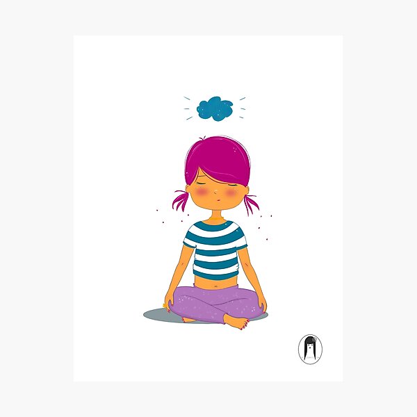 Ratito de meditación Lámina fotográfica
