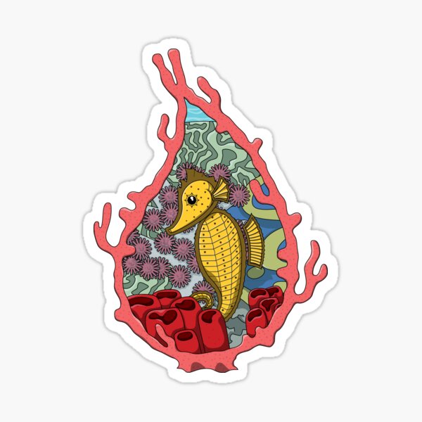 Tanga the Seahorse Sticker