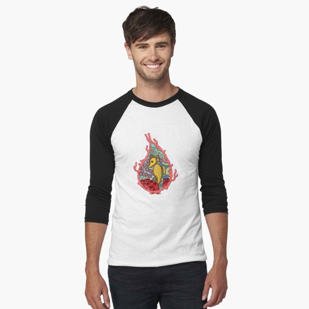 Item preview, Baseball ¾ Sleeve T-Shirt designed and sold by ValerieDesigns.