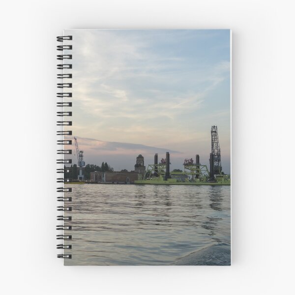 Item preview, Lagoon Sailing in Venice Italy - Industrial Part with the Fantabulous MOSE Flood Protection designed and sold by Georgia Mizuleva.