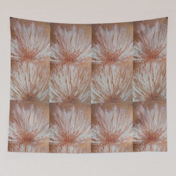Item preview,  flowers, abstraction, copper, petals, white flowers, original painting designed and sold by Татьяна Ковальчук.