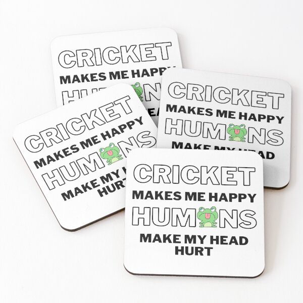 Item preview, Cricket makes me happy. Humans make my head hurt. designed and sold by TheGreenGoat.
