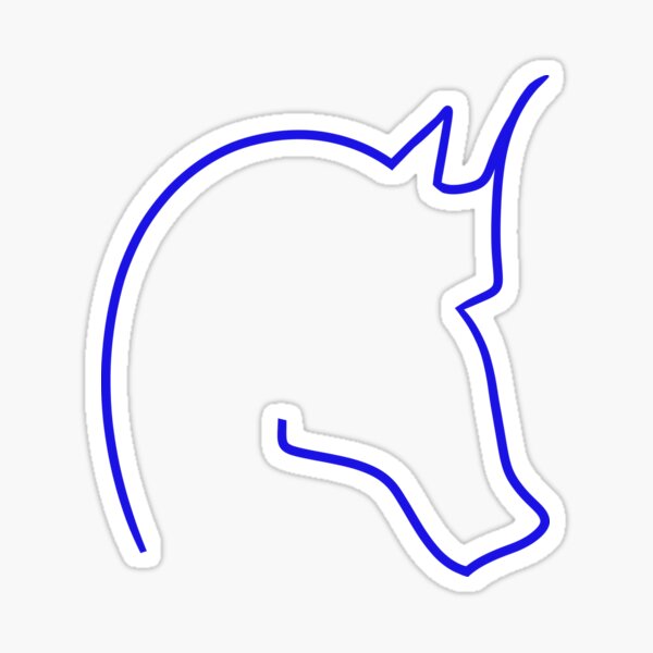 Item preview, Blue Horsehead designed and sold by VazMasDesign.