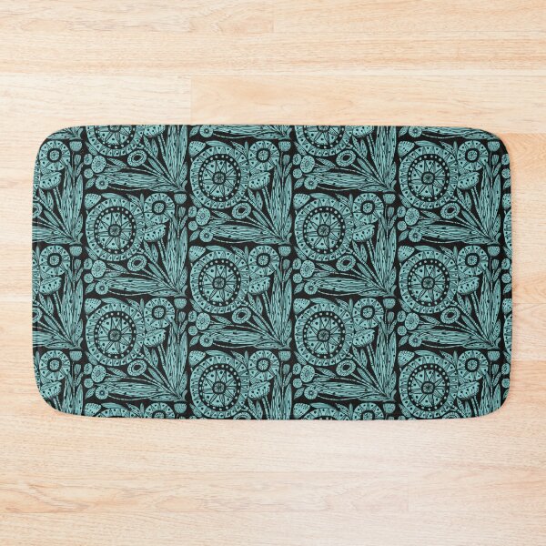Item preview, Poppy heads- teal  designed and sold by Joanne-Amanda.