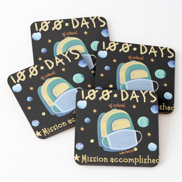 Item preview, 100 days of school with mask mission accomplished designed and sold by sixsunss.