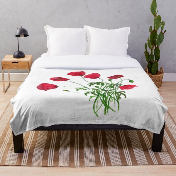 Item preview, Poppies, watercolor painting designed and sold by Cacatuart.