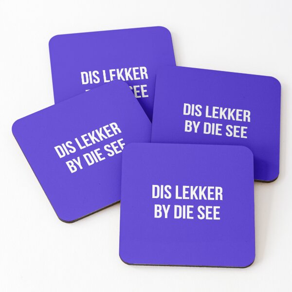 Item preview, Dis lekker by die see, white text designed and sold by FunkiFunki.