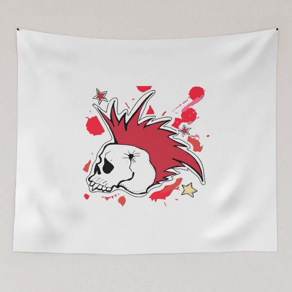 Item preview, Punk skull  designed and sold by TrishaMcmillan.