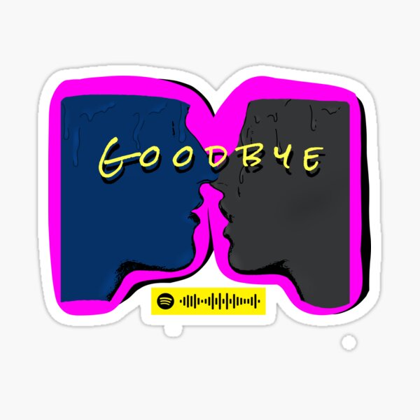 "Goodbye Feder, Lyse Spotify code" Sticker by msbitch Redbubble