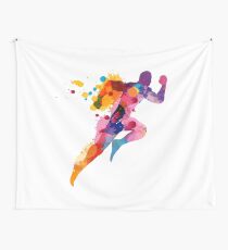 Splash runner Wall Tapestry