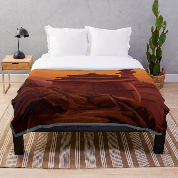 Item preview, Sci-fi sunset on desert planet designed and sold by DarrriaDesign.