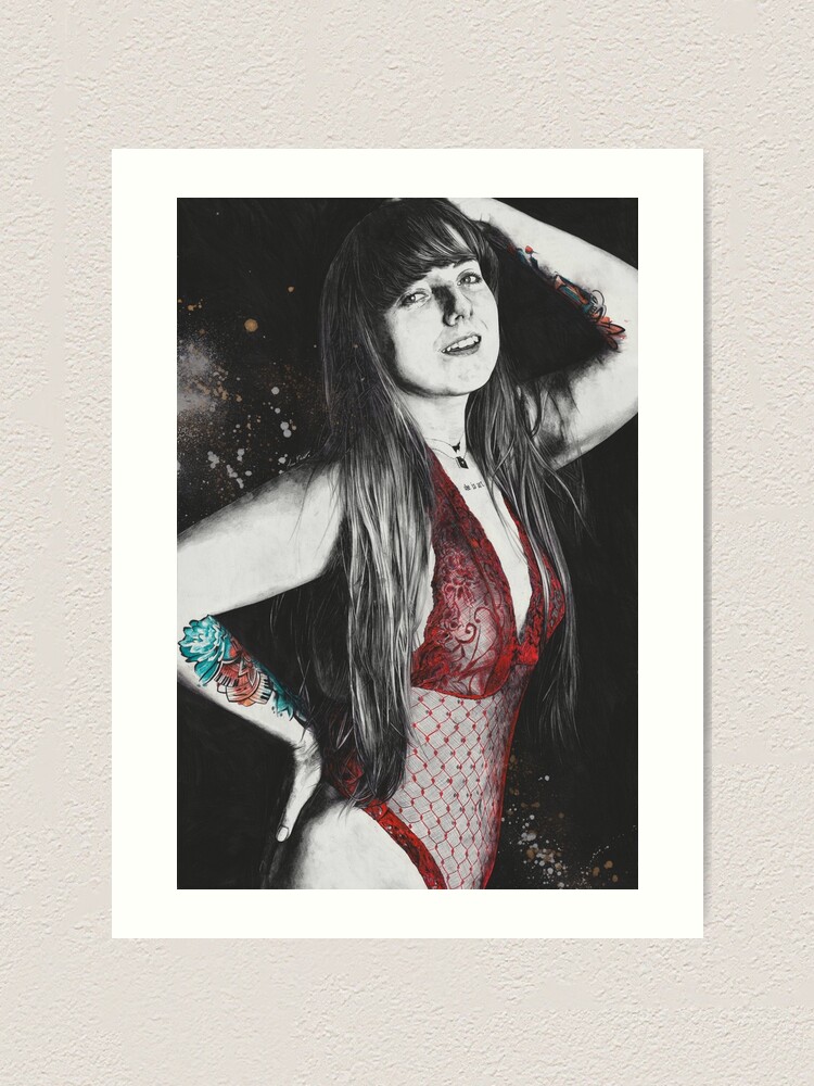 sexy lingerie maternity a sexy blonde with tattoos in a leather... - Stock Photo [101651258] main image 1