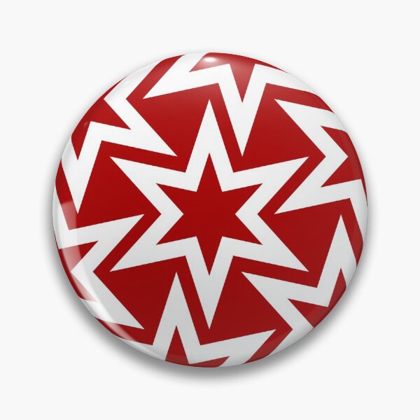 Item preview, Big Red Geometric Star Pattern designed and sold by TMBTM.