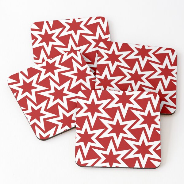 Item preview, Big Red Geometric Star Pattern designed and sold by TMBTM.