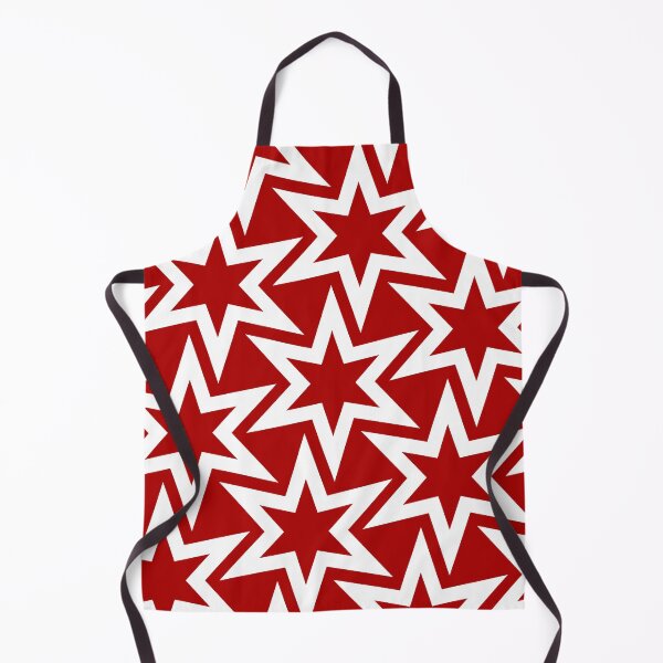 Item preview, Big Red Geometric Star Pattern designed and sold by TMBTM.